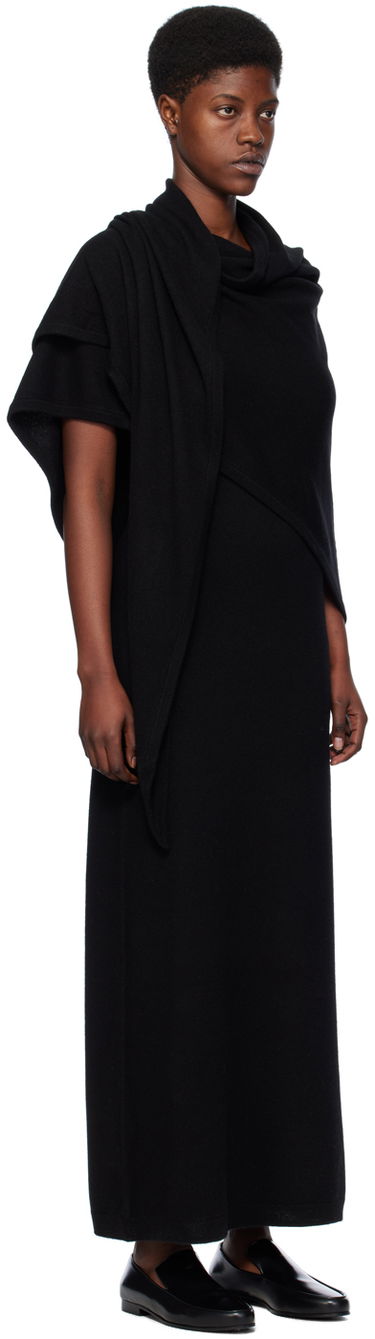 Šaty TOTEME TOTEME Shawl Maxi Dress Čierna | 241-WRD1072-YA0016, 1