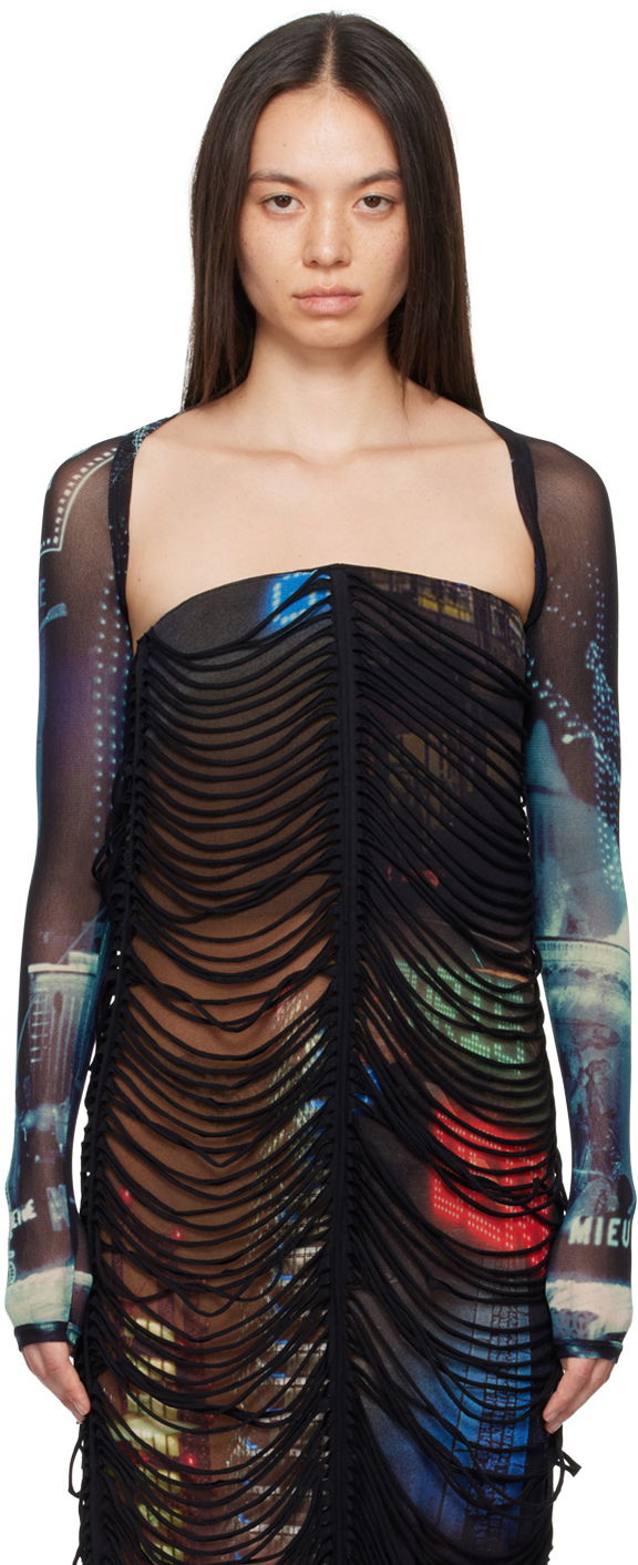 Tričko Jean Paul Gaultier Gaultier 'The Pigalle' Bolero Top Rôznofarebný | 24/30-F-TO207-T552-59560100, 0