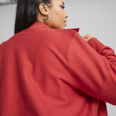 Bomber bunda Puma Women's PREMIUM ESS Knit Cardigan Červená | 629781_15, 1