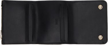 Peňaženka WACKO MARIA WACKO MARIA Speak Easy Short Croc-Embossed Leather Wallet Čierna | 24FW-WMA-WL04, 2