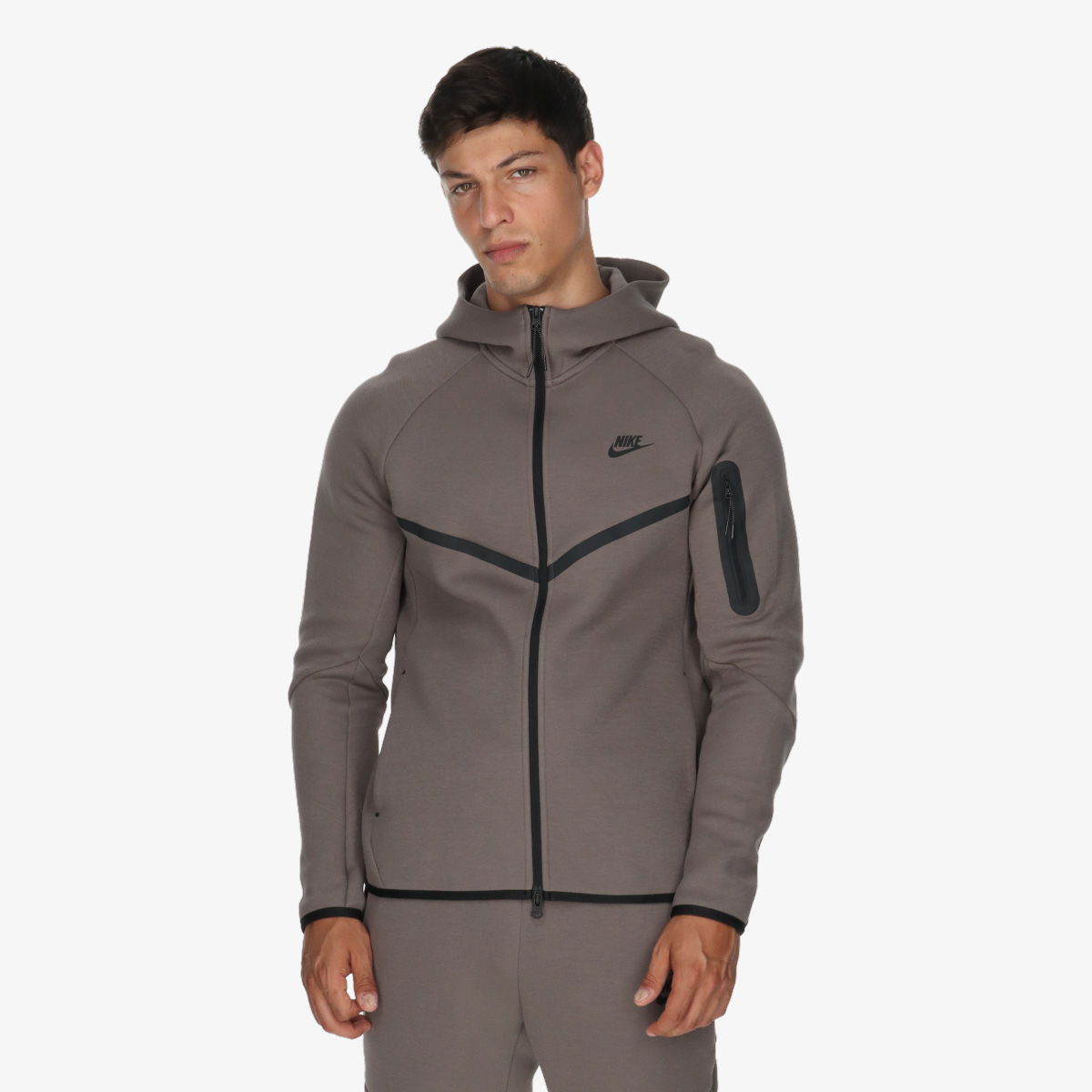 Mikina Nike Nike Tech Fleece Full-Zip Hoodie Šedá | HV0949-289, 1