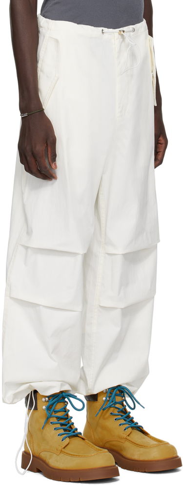Cargo nohavice Dion Lee Parachute Trousers with Drawstring Waist Béžová | C2100R23, 4