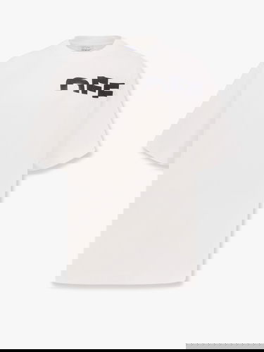 Tričko Off-White Logo-Print T-Shirt Biela | OMAA120S25JER00B0110, 0