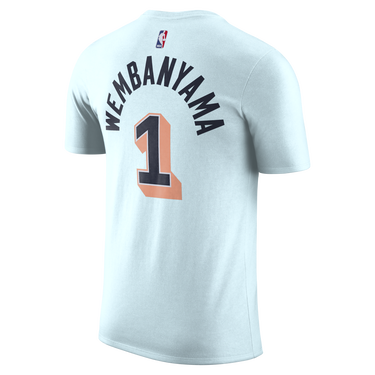 Tričko Nike Victor Wembanyama San Antonio Spurs Essential City Edition Short Sleeve T-Shirt Modrá | HJ2789-477, 1