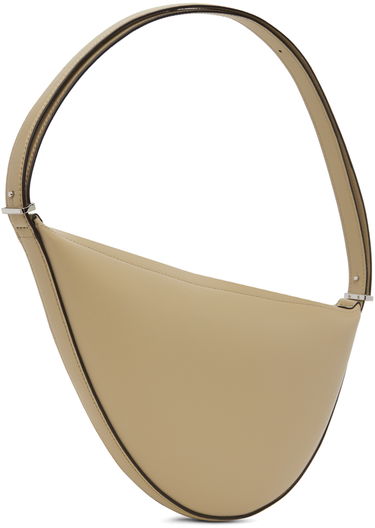 Taška cez rameno TOTEME Scooped Sling Leather Shoulder Bag Béžová | 242-WAL2276-LE0025, 2