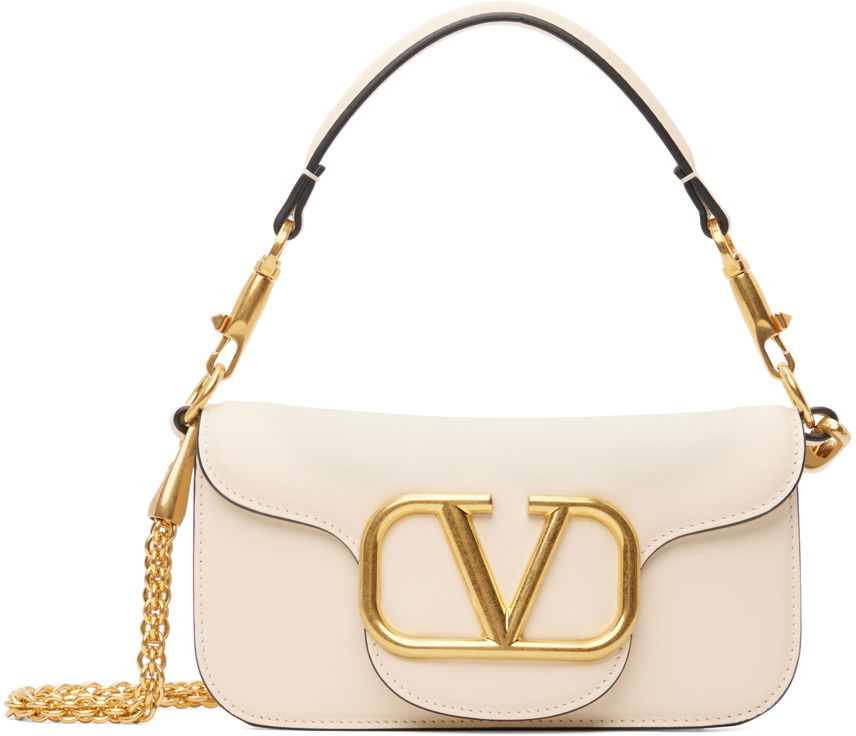 Batohy a tašky Valentino Garavani Off-White Small Locò Béžová | 3W2B0K53ZXL, 0