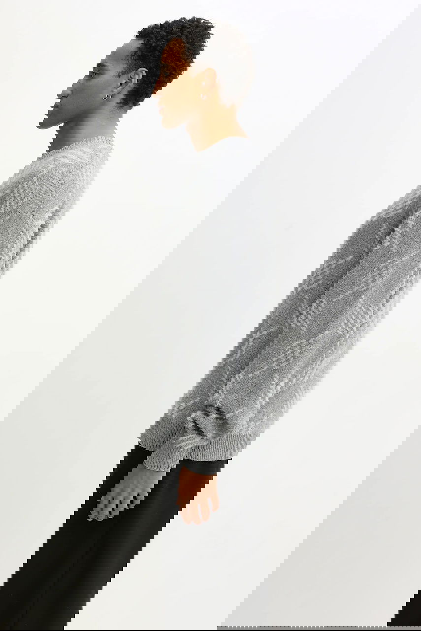 Sveter DAILY PAPER Sweater Tevin Monogram Knit Šedá | 2521120, 1