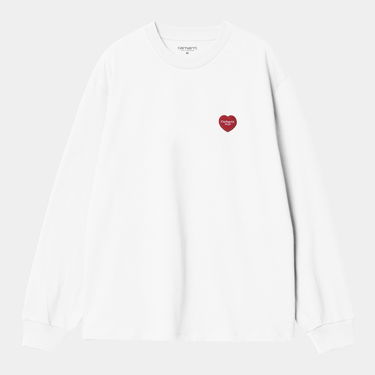 Tričko Carhartt WIP Long Sleeve Heart Patch T-Shirt Carhartt WIP Biela | I035469_23, 2