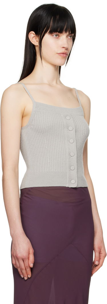 Tielko Dries Van Noten Dries Van Noten Wool Straight Neck Tank Top Červená | 251-011209-1713, 4