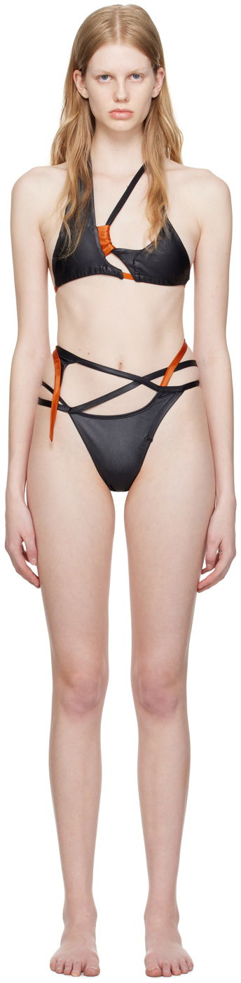 Plavky Ottolinger Ottolinger Strappy Bikini Čierna | 301007/300907, 0
