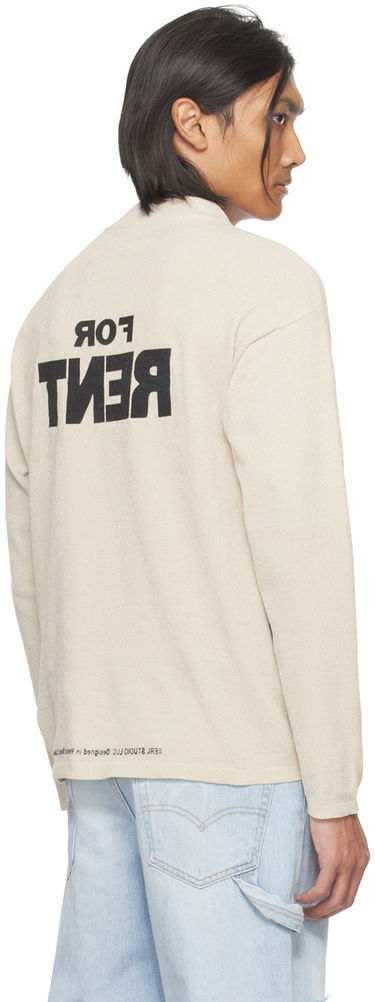 Mikina ERL Printed Crewneck Sweatshirt Béžová | ERL07N026, 2