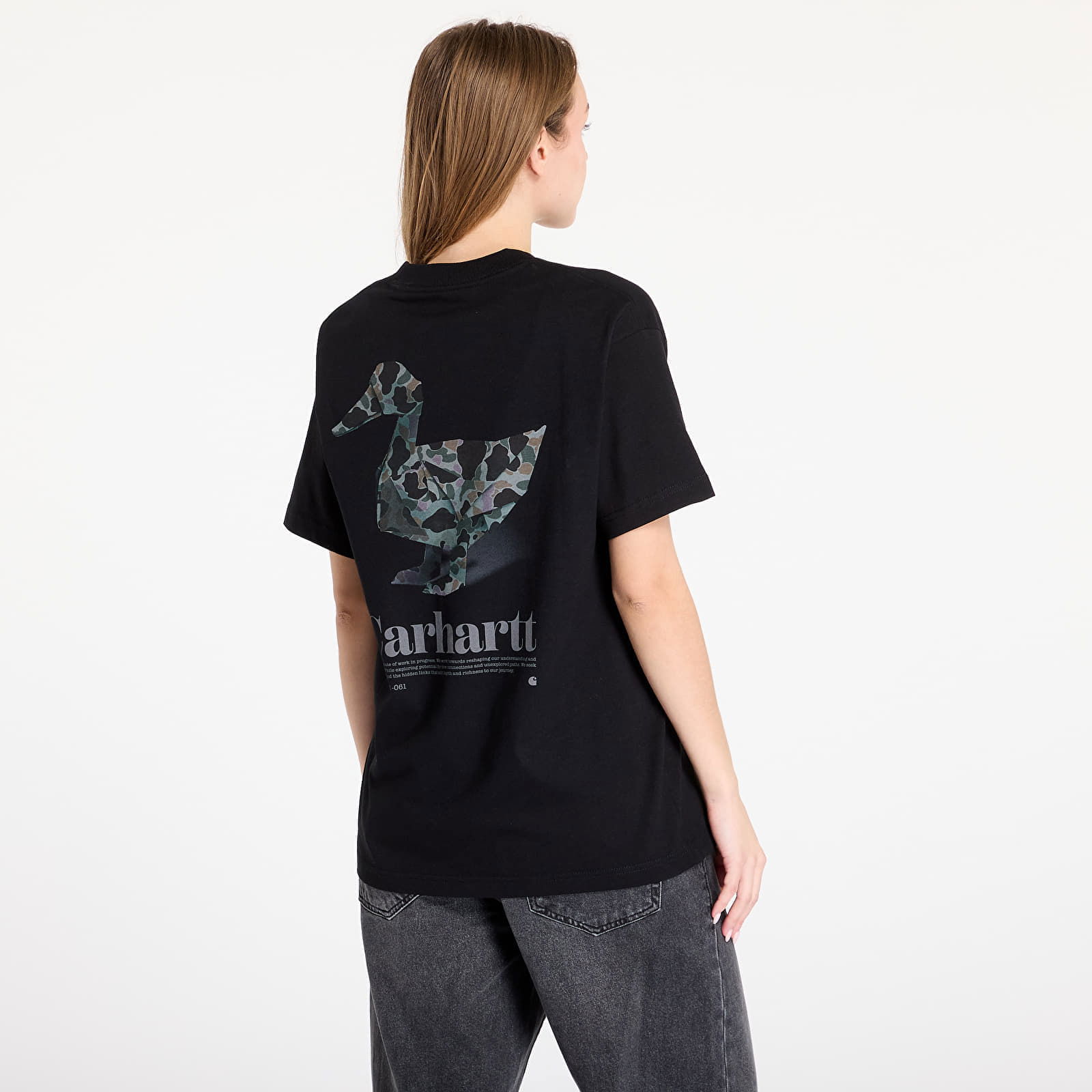 T-shirt S/S Fold Duck T-Shirt UNISEX Black S