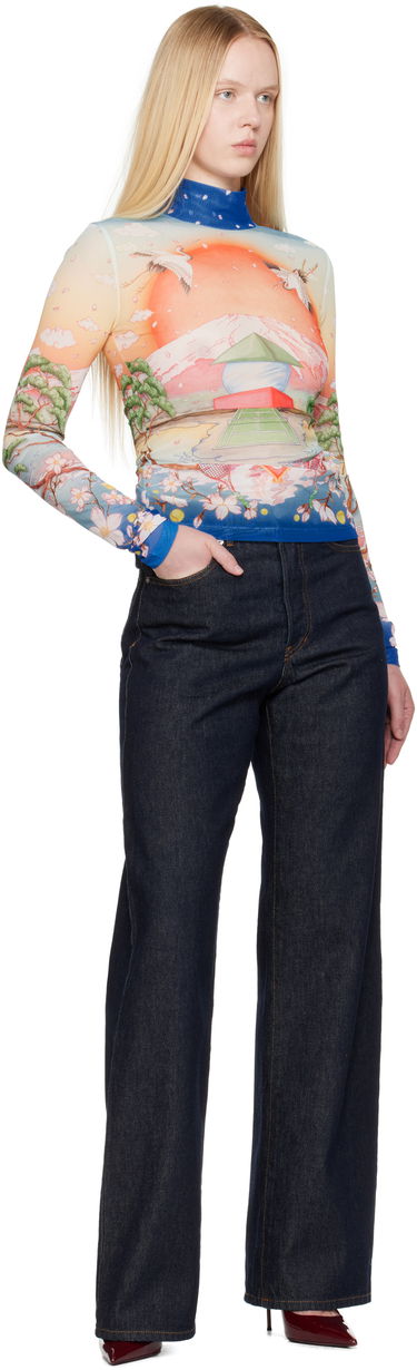 Tričko Casablanca Casablanca Printed Mesh Long Sleeve T-Shirt Rôznofarebný | WPF25-JTP-028-02, 3