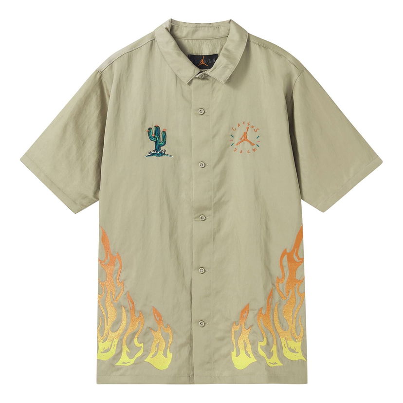 Košeľa Jordan Cactus Jack Button-Down Shirt Zelené | CW3131-247