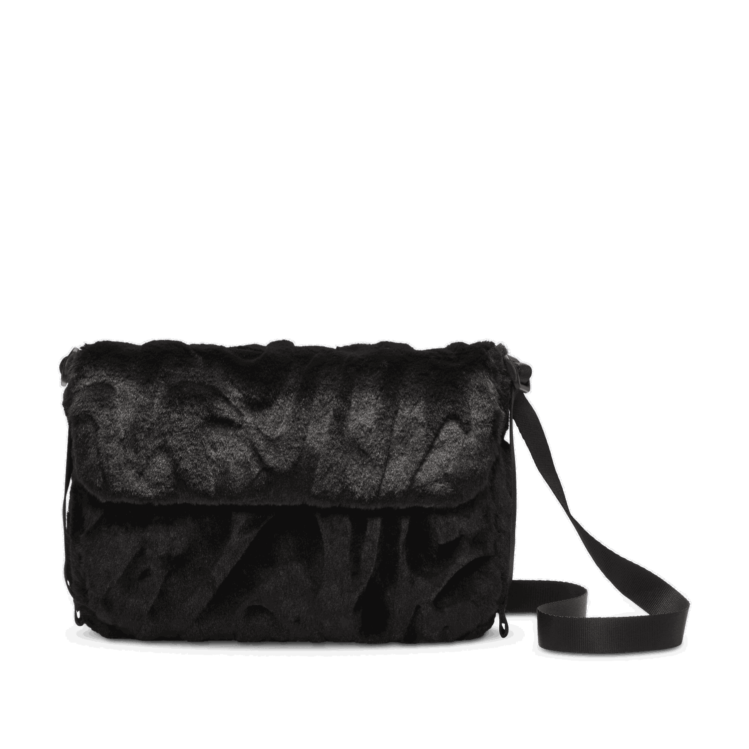Taška cez rameno Nike Sportswear Futura 365 Faux Fur Crossbody Bag Čierna | FZ1326-010, 1