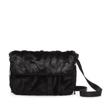 Taška cez rameno Nike Sportswear Futura 365 Faux Fur Crossbody Bag Čierna | FZ1326-010, 1
