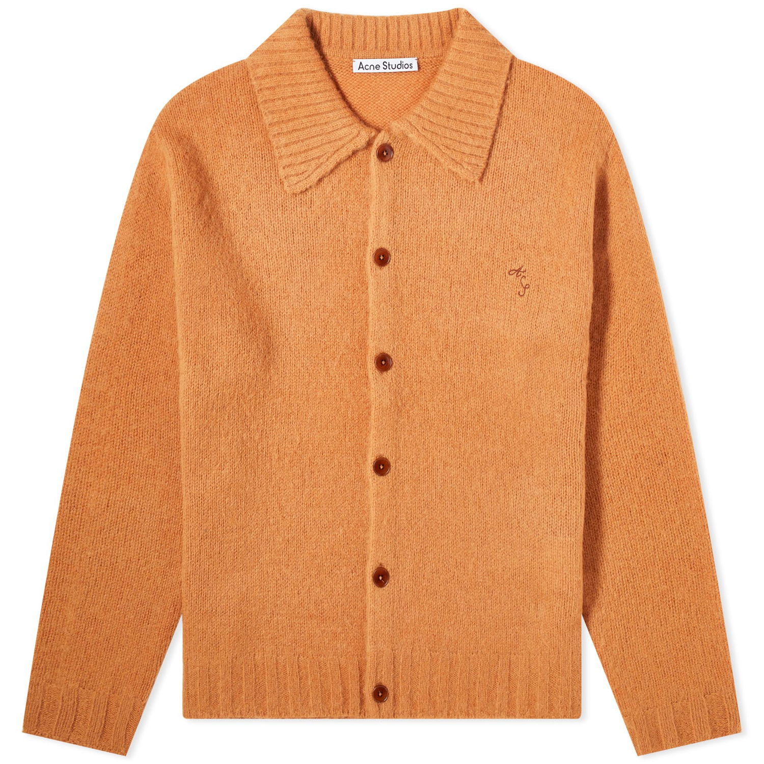 Sveter Acne Studios Kabriel AS Shetland Cardigan Oranžová | B60294-ADS, 0