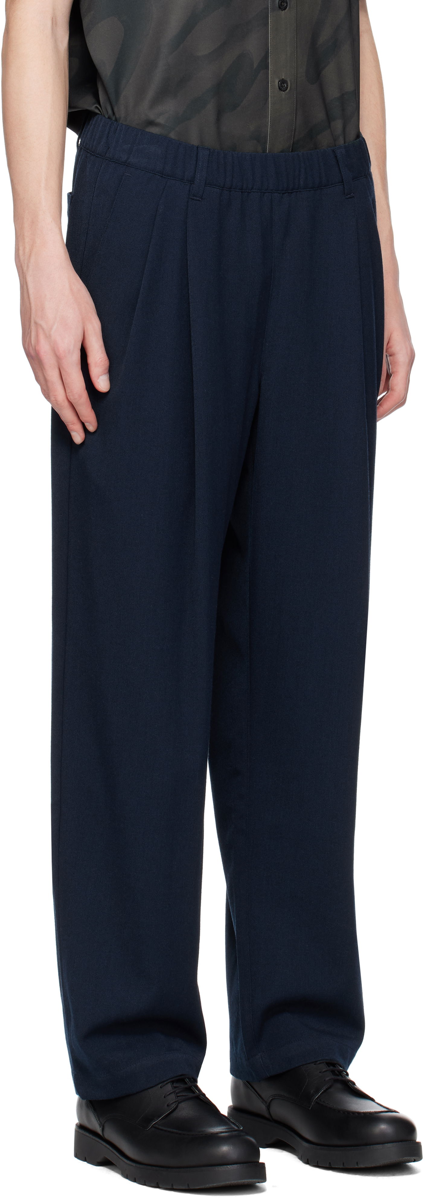 Nohavice Dime Dime Pleated Twill Trousers Navy | DIMESP2514CHA, 1