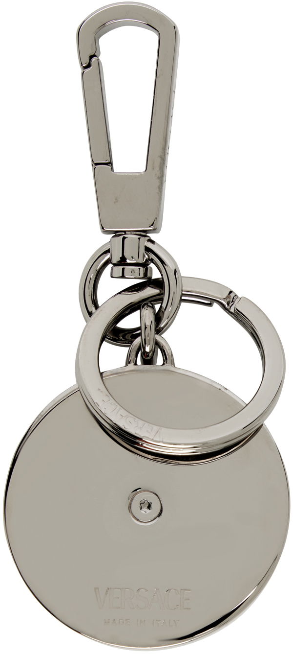Kľúčenka Versace Gunmetal & Black Medusa Biggie Keychain Metalická | 1012258_1A08836, 1