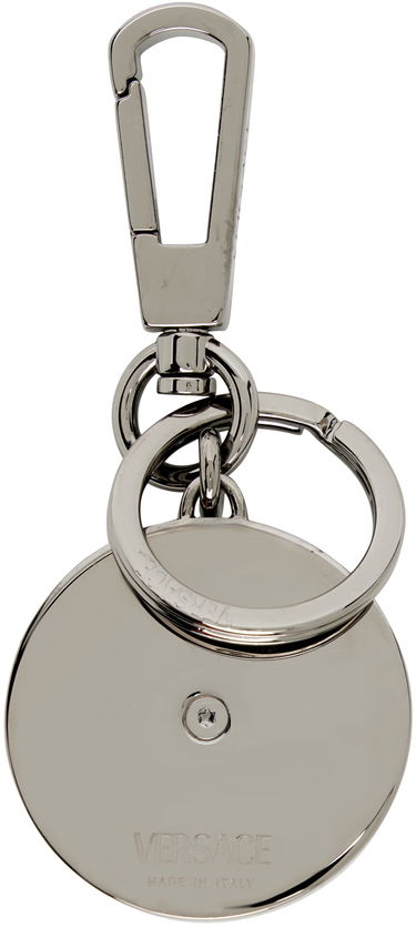 Kľúčenka Versace Gunmetal & Black Medusa Biggie Keychain Metalická | 1012258_1A08836, 1