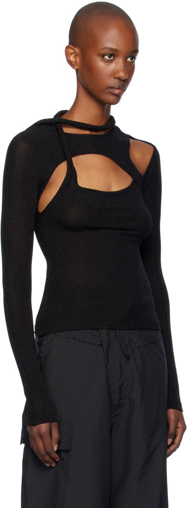 Tričko Ottolinger Ottolinger Layered Cutout T-Shirt Čierna | 1040103921, 1