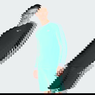 Tričko adidas Performance 3-Stripes Longsleeve Tee Zelené | KE3543, 0