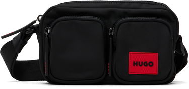 Taška cez rameno BOSS Logo Patch Two-Pocket Crossbody Bag Čierna | 50547771, 0