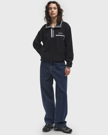 Sveter Columbia Helvetia II Cropped Half Snap Fleece Pullover Čierna | 2092231008, 2