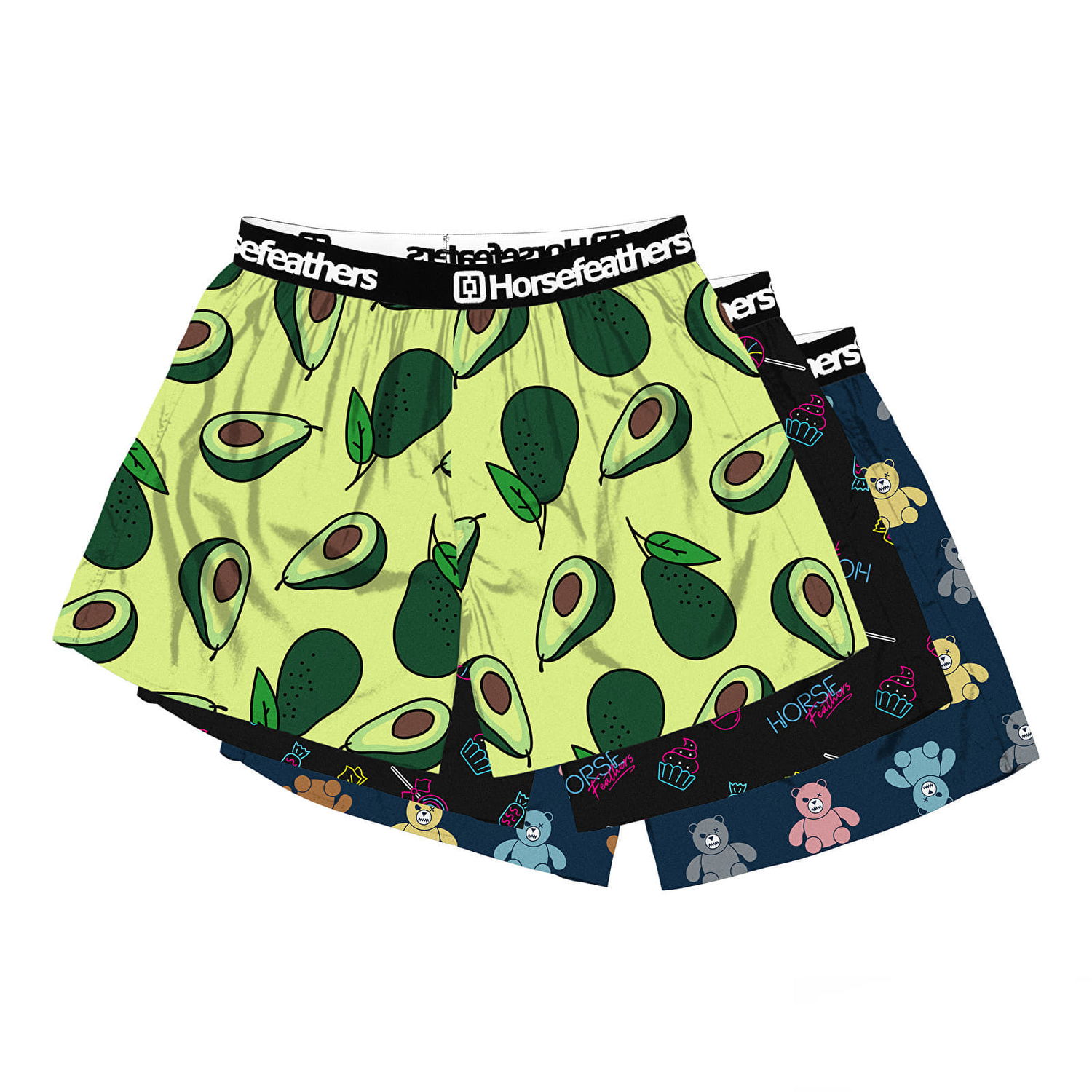 Boxerky Horsefeathers Frazier 3-Pack Boxer Shorts Bundle 5 Rôznofarebný | AM096G, 0