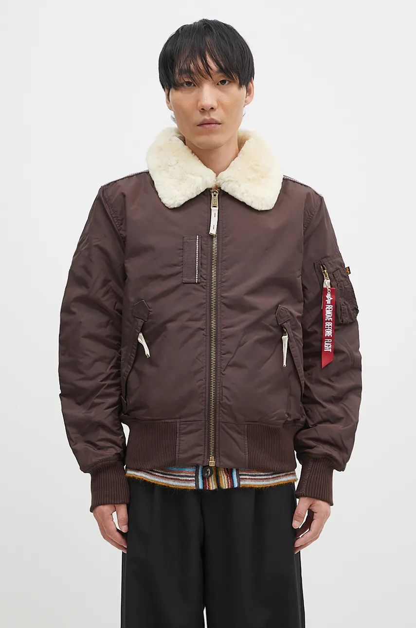 Bomber bunda Alpha Industries Injector III Bomber Jacket Hnedá | 143104, 0