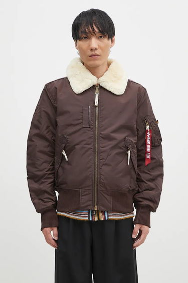 Bomber bunda Alpha Industries Injector III Bomber Jacket Hnedá | 143104, 0