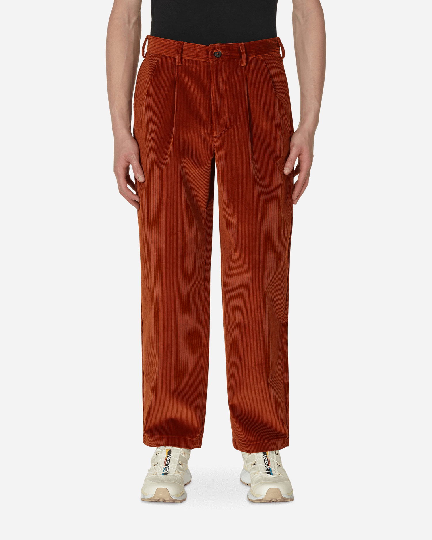 Nohavice Noah Double-Pleat Corduroy Pants Hnedá | P043FW22 CNM, 0