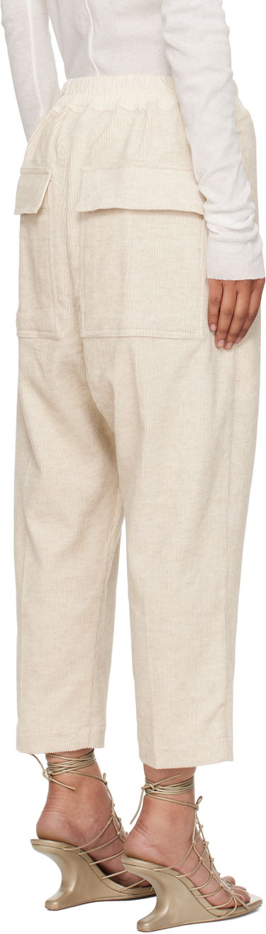 Nohavice Rick Owens Rick Owens Concordians Drawstring Astaires Trousers Béžová | RP02E4303 MLC, 2