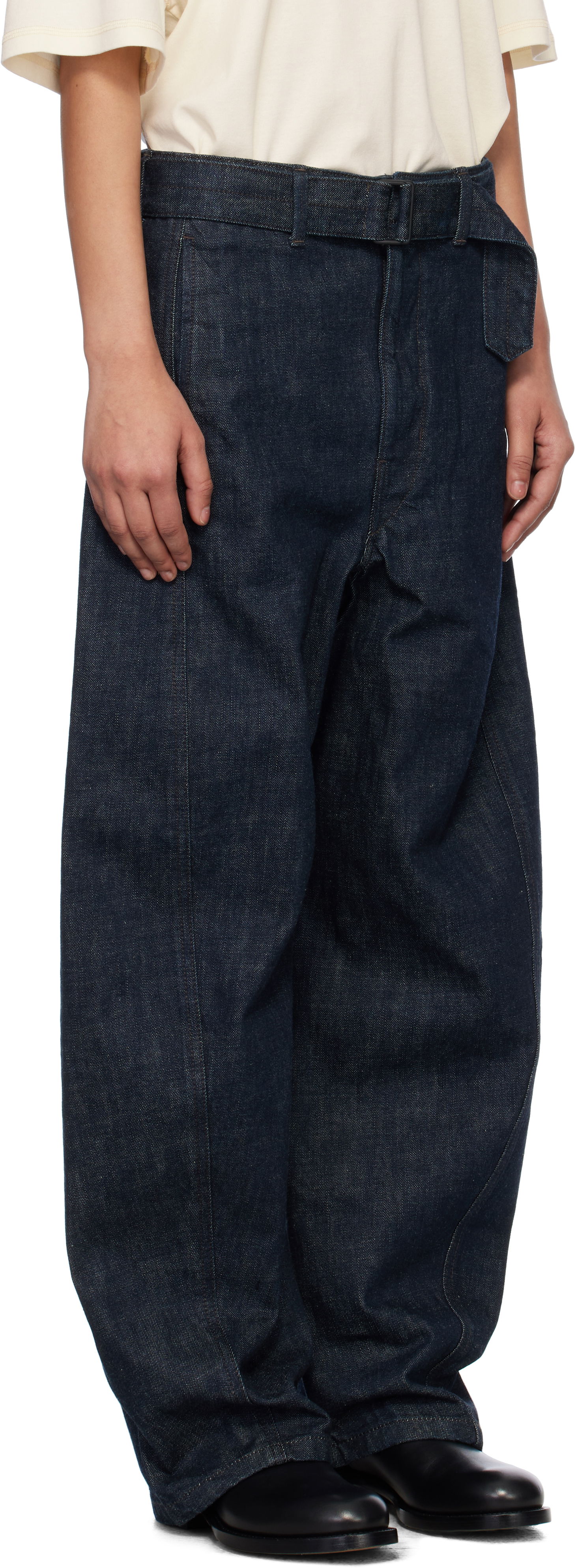 Twisted Belted Jeans