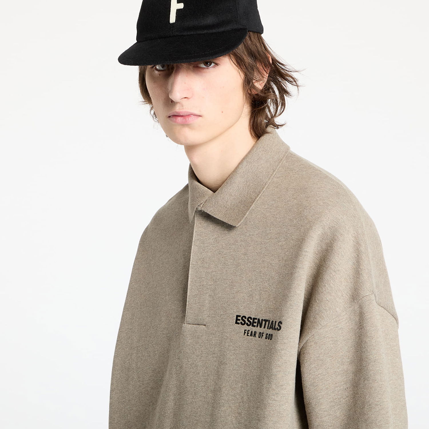 Polo tričko Fear of God Fleece Hoodie Heather Béžová | 192HO246259F-367, 1