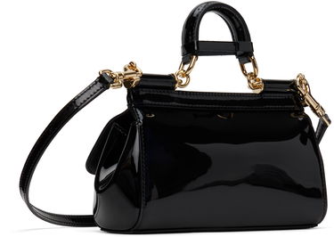 Kabelka Dolce & Gabbana Dolce&Gabbana Small Sicily Patent Leather Handbag Čierna | BB7116 B1471, 2