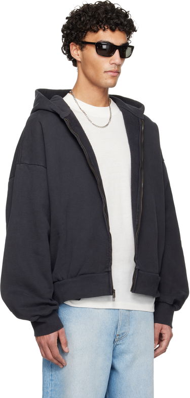 Mikina Fear of God ESSENTIALS Holiday Embroidered Classic Full Zip Hoodie Čierna | 192HO254782F, 1