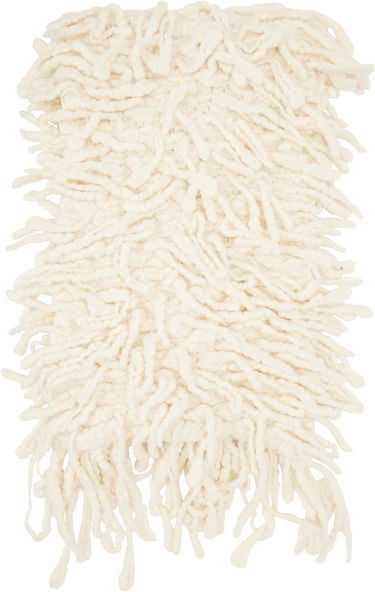Šál Ann Demeulemeester Fringed Stole Scarf Biela | 2402-U-SC35-KN052-003, 0