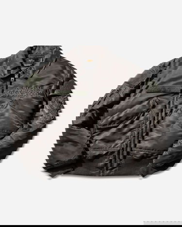 Bomber bunda Alpha Industries Slam Jam CWU-45 Heritage Chaos Is Order Bomber Jacket Šedá | 156156 04, 3