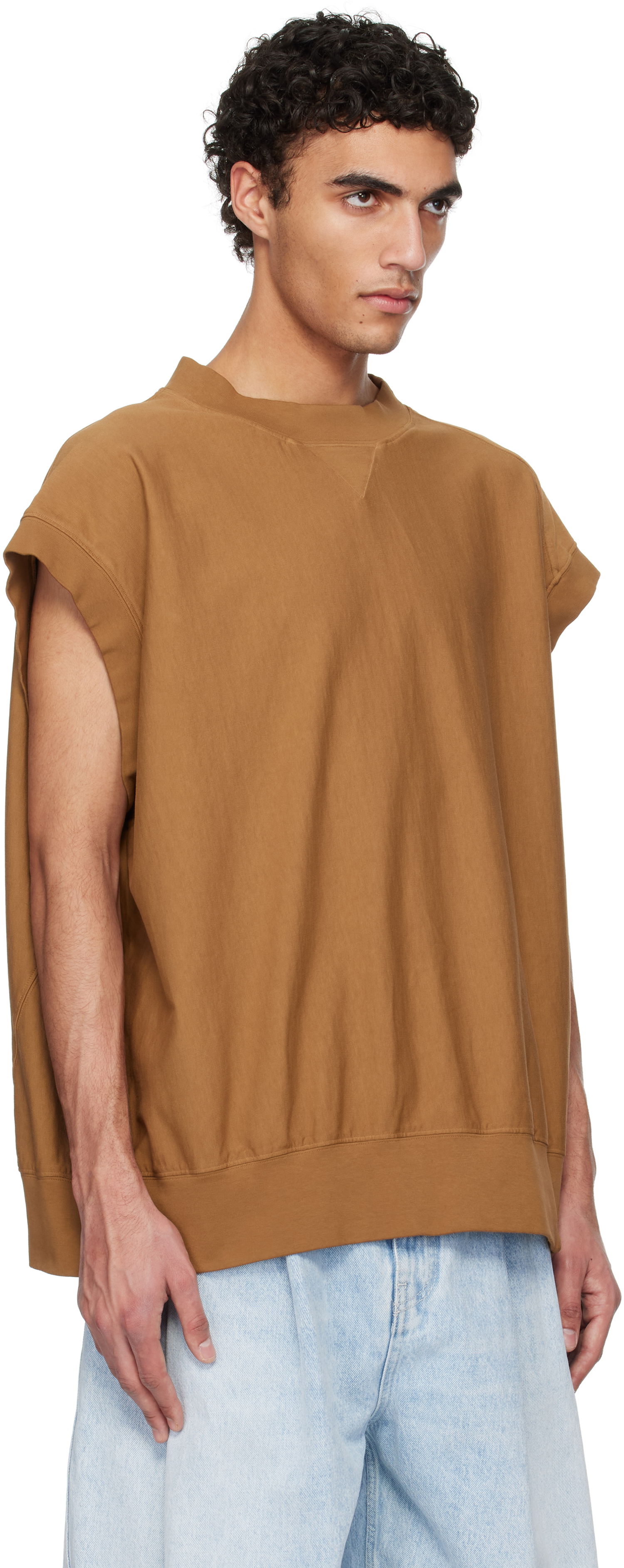 Sveter HED MAYNER Hed Mayner Cap Sleeve Sweatshirt Hnedá | HMMA70013T-HA082A, 1