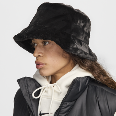 Klobúk Nike Apex Faux Fur Bucket Hat Čierna | HF7194-010, 2