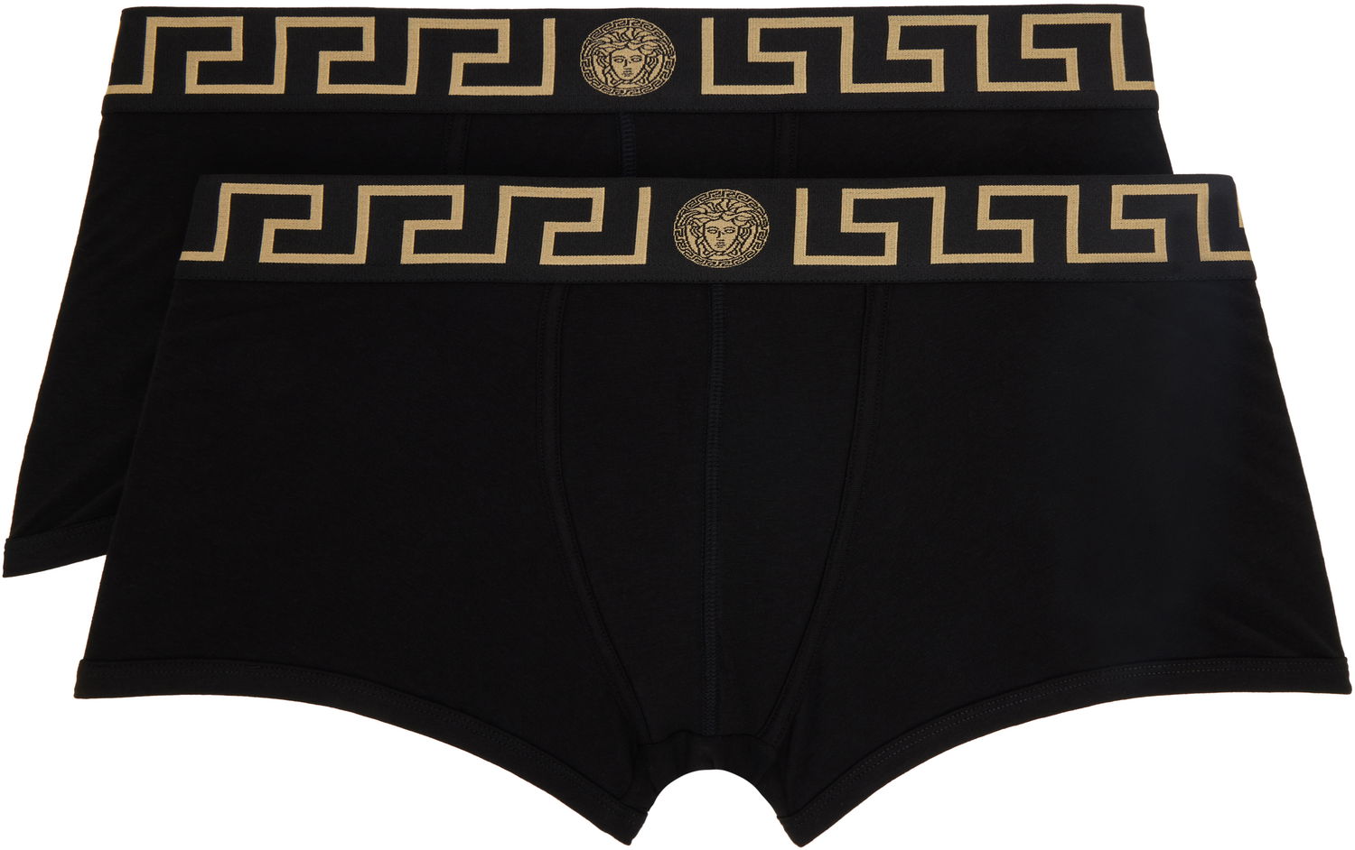Boxerky Versace Versace Two-Pack Greca Border Boxer Briefs Čierna | AU10181_1A10011, 0