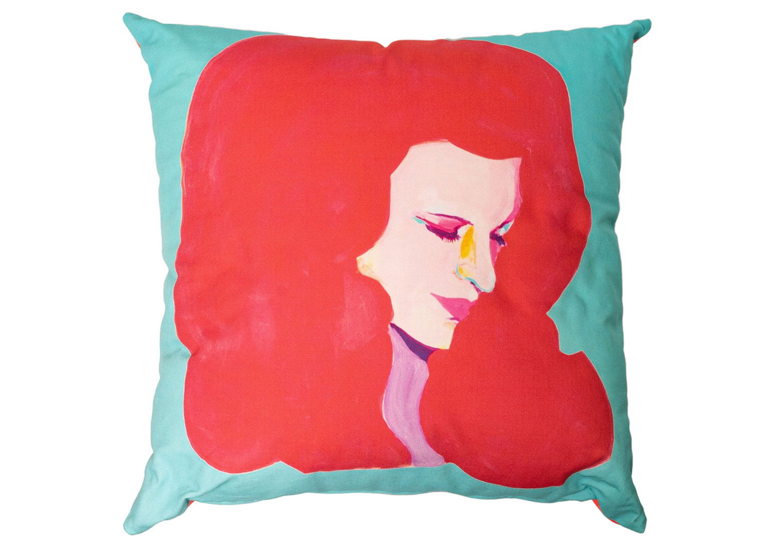 Home decor Medicom Toy Medicom MLE Saiko Otake Mannequin Head Aqua Square Cushion Blue Červená | 21MLESOOT01, 0