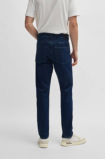 Džínsy BOSS Delaware Slim-Fit Stretch Denim Jeans Modrá | 50532515, 1