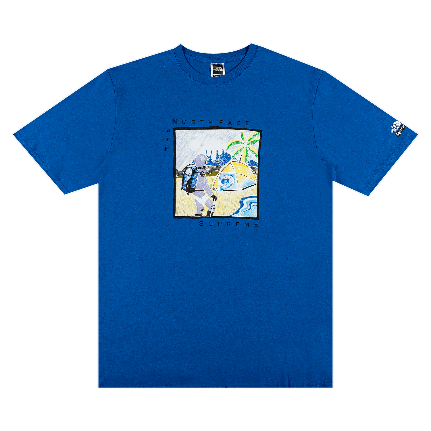 Tričko Supreme The North Face x Sketch Short-Sleeve Top Modrá | SS22KN7 BLUE, 0