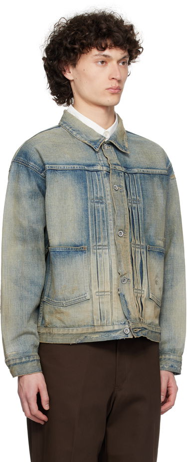 Bunda Neighborhood Neighborhood Savage Type-1 Denim Jacket Šedá | 251XBNH-JKM01, 4