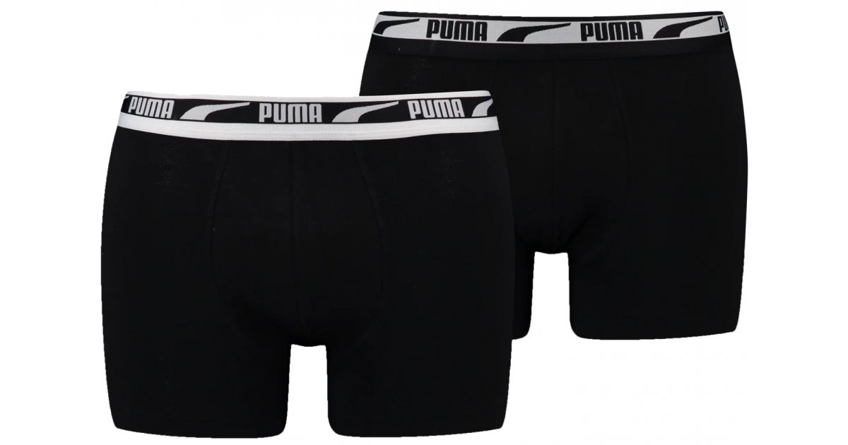 Boxerky Puma Multi Logo Boxers 2-pack Čierna | 701221416-001, 1