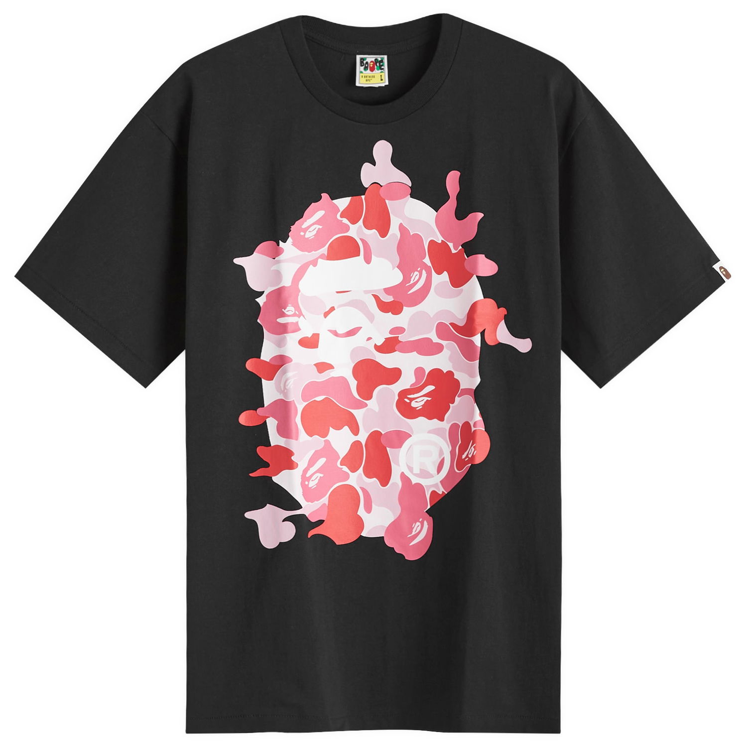 Tričko BAPE A Bathing Ape ABC Camo Rebuild Big Ape Head T-Shirt Čierna | 001TEK301040M-BKP, 0