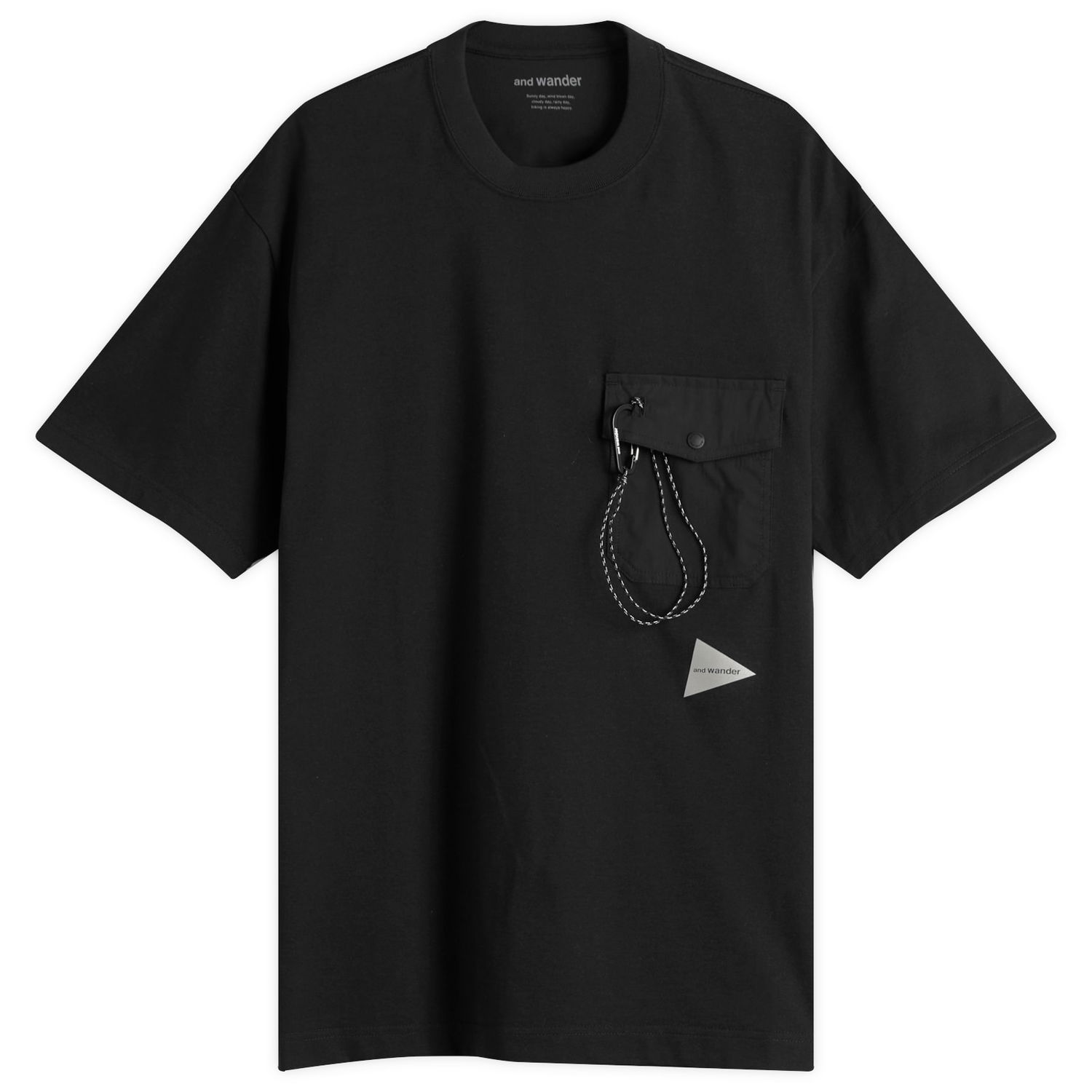 Tričko and wander Pocket Tee with Carabiner Čierna | 5745184094-010, 0