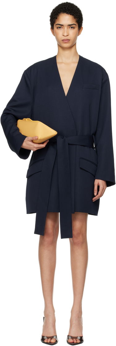 Šaty The Attico Attico Wrap Blazer Mini Dress Navy | 250WCC00080 WWW046AA, 0